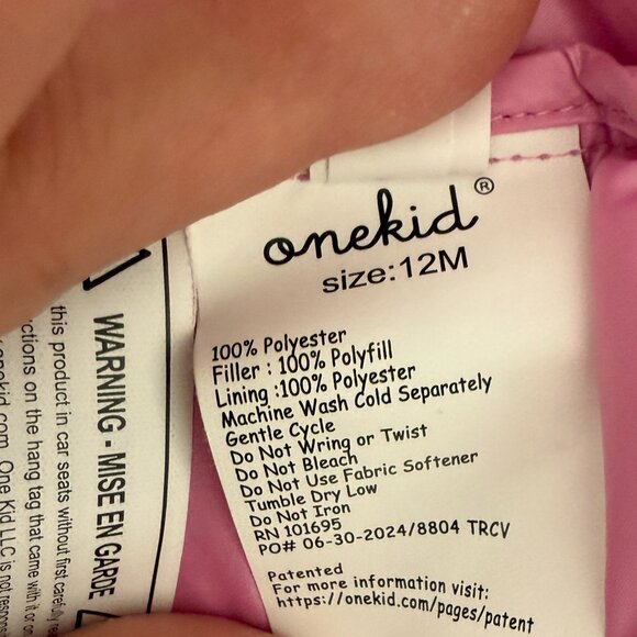 One Kid Vegan Road Coat in Floral Print Size 12 mos - Picture 9 of 11